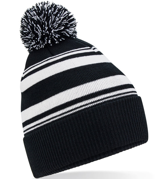 Striped Fan Beanie