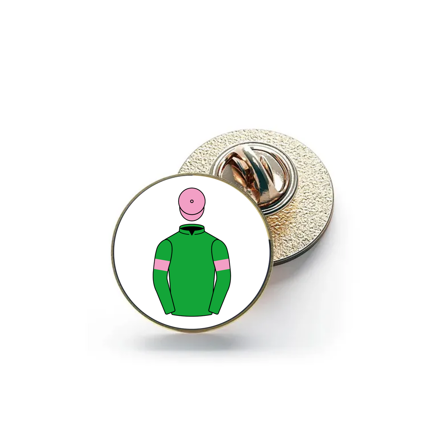 Nevers and Stockton Hall Farm Racing Pin Badge