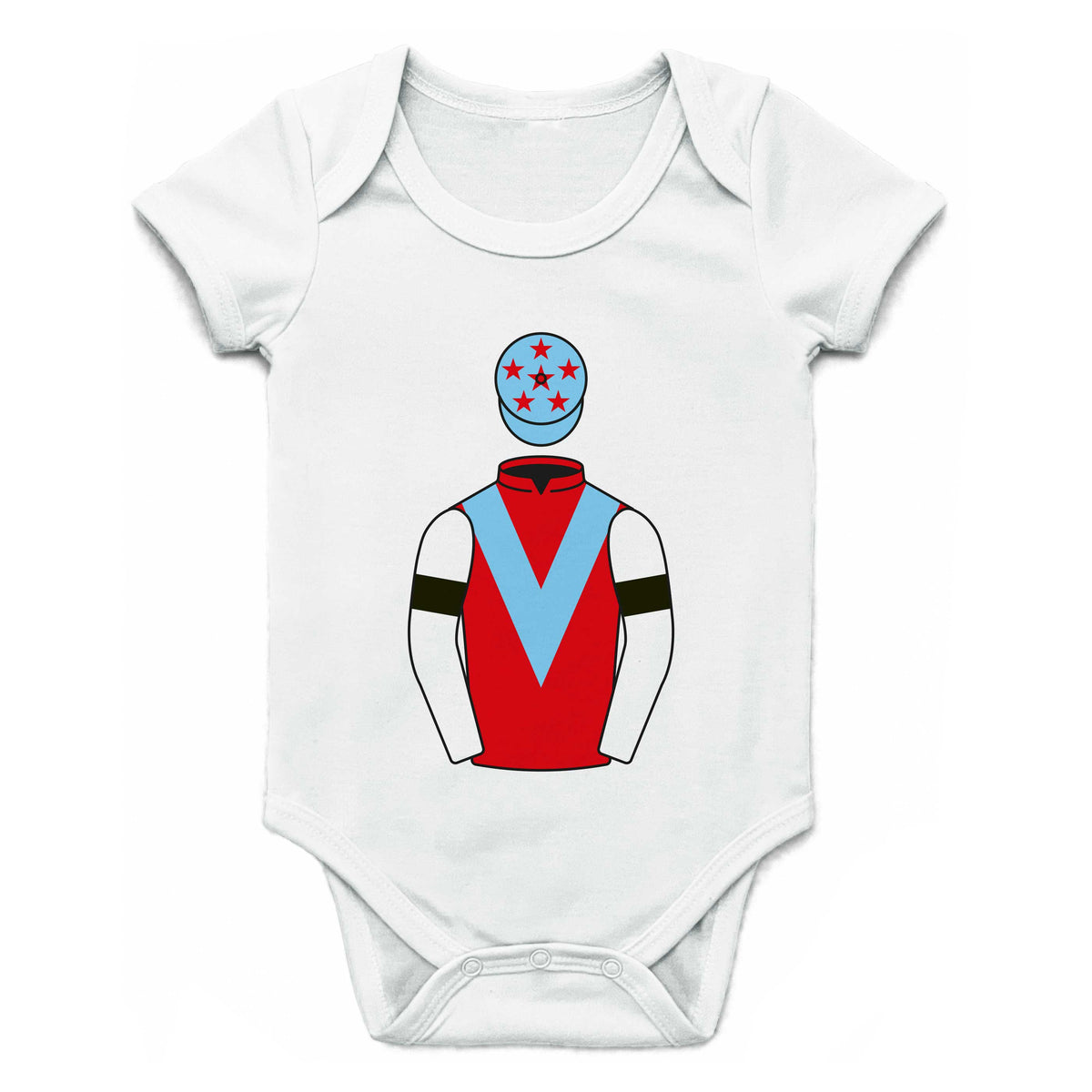 Just One More Racing Single Silks Baby Grow