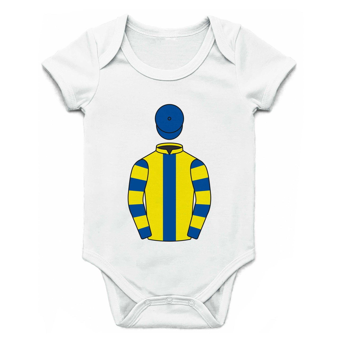 Mrs G Van Geest & M George Single Silks Baby Grow