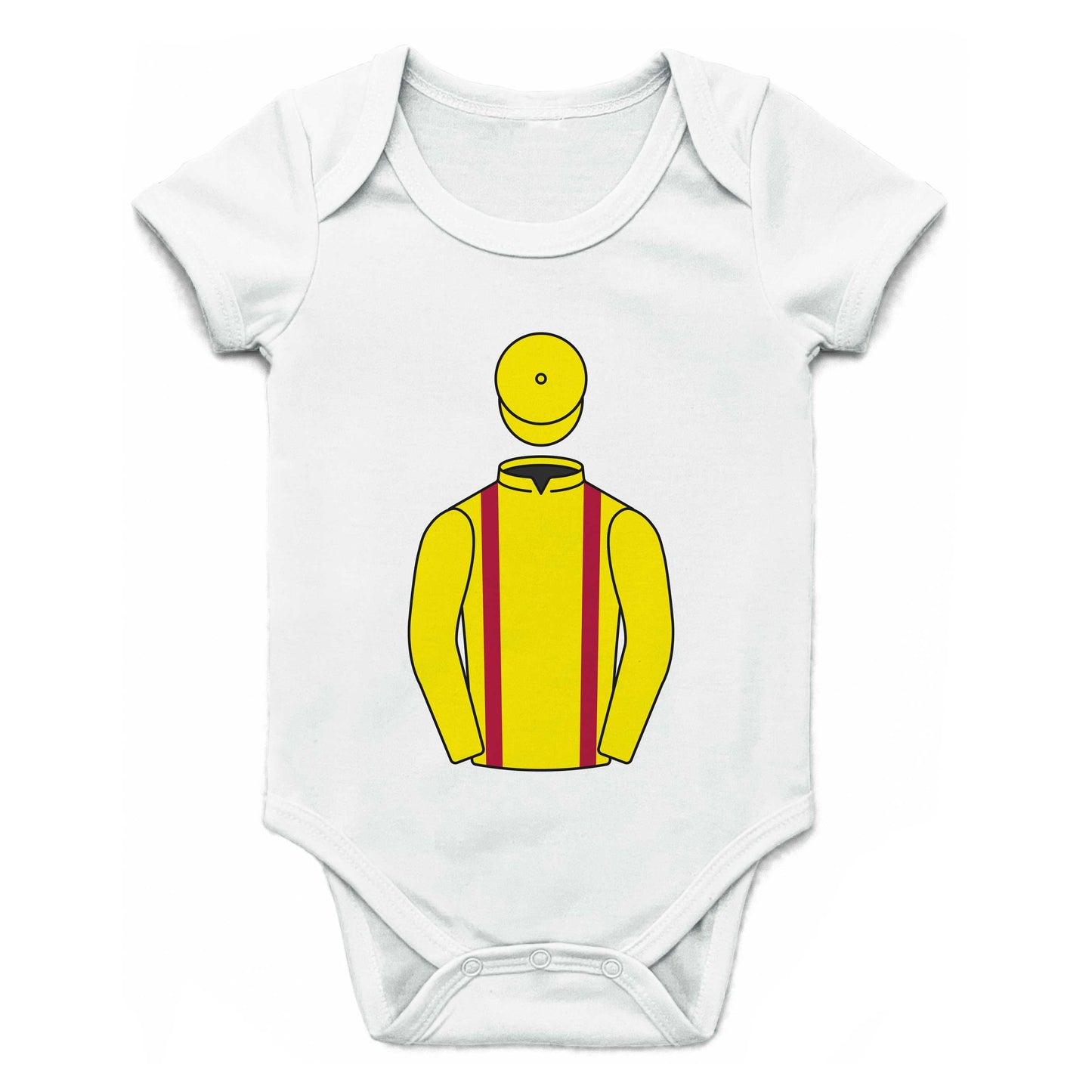 Mrs A Ellis Single Silks Baby Grow