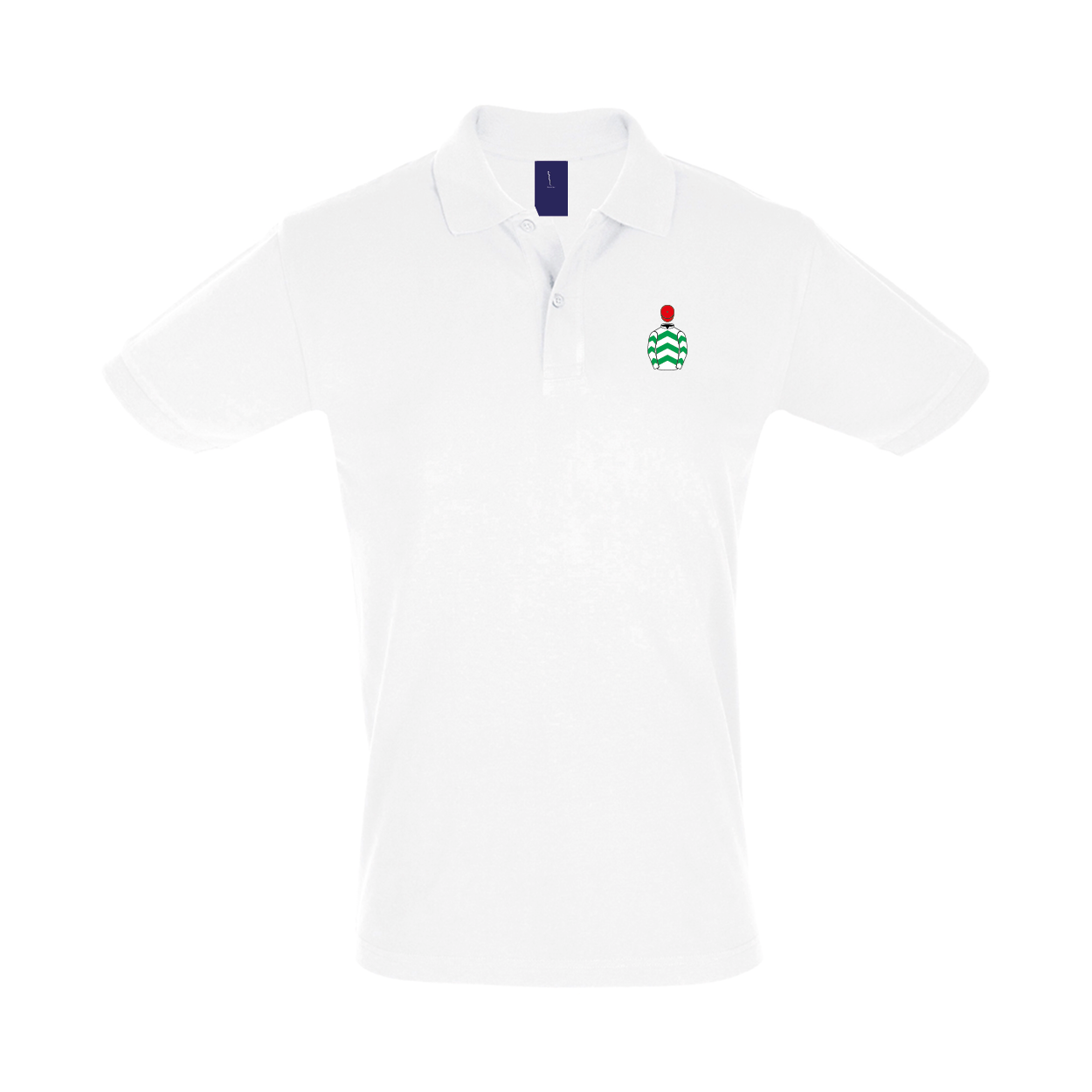Mens Bective Stud Embroidered Polo Shirt - Clothing - Hacked Up