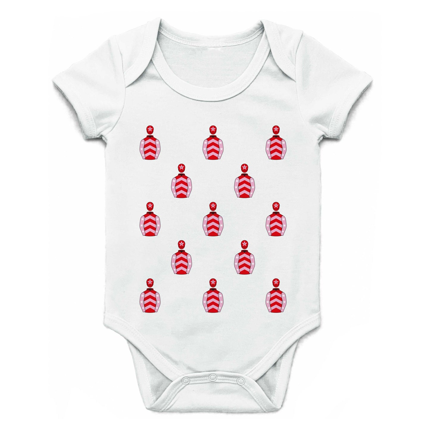 Mrs Barbara Hester Multiple Silks Baby Grow - Baby Grow - Hacked Up