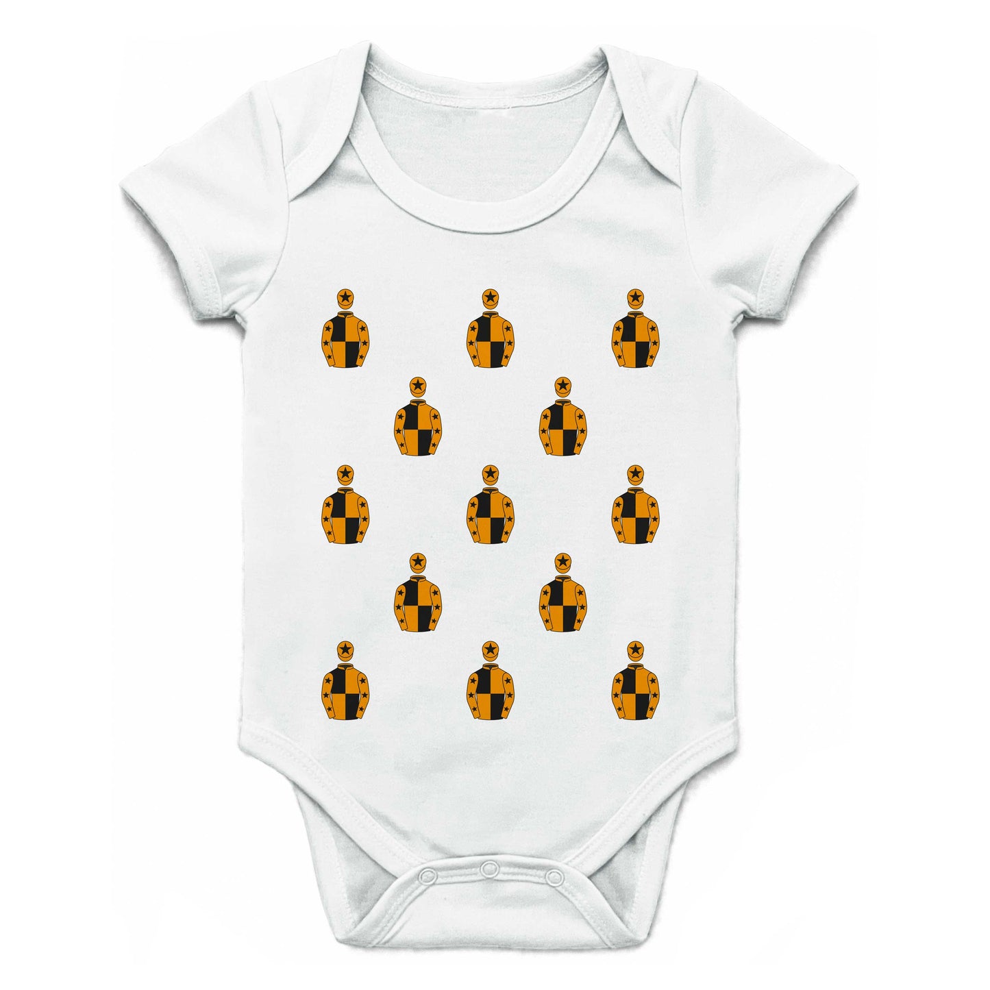One For Luck Racing Syndicate Multiple Silks Baby Grow - Baby Grow - Hacked Up