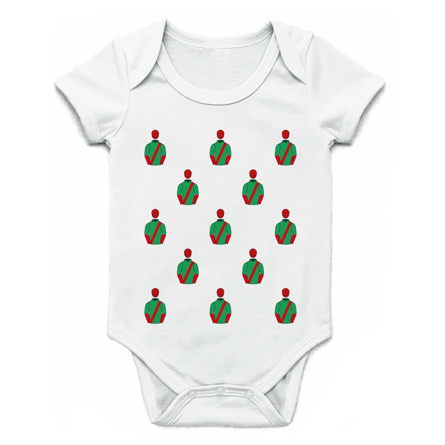 P J Cave Multiple Silks Baby Grow - Baby Grow - Hacked Up