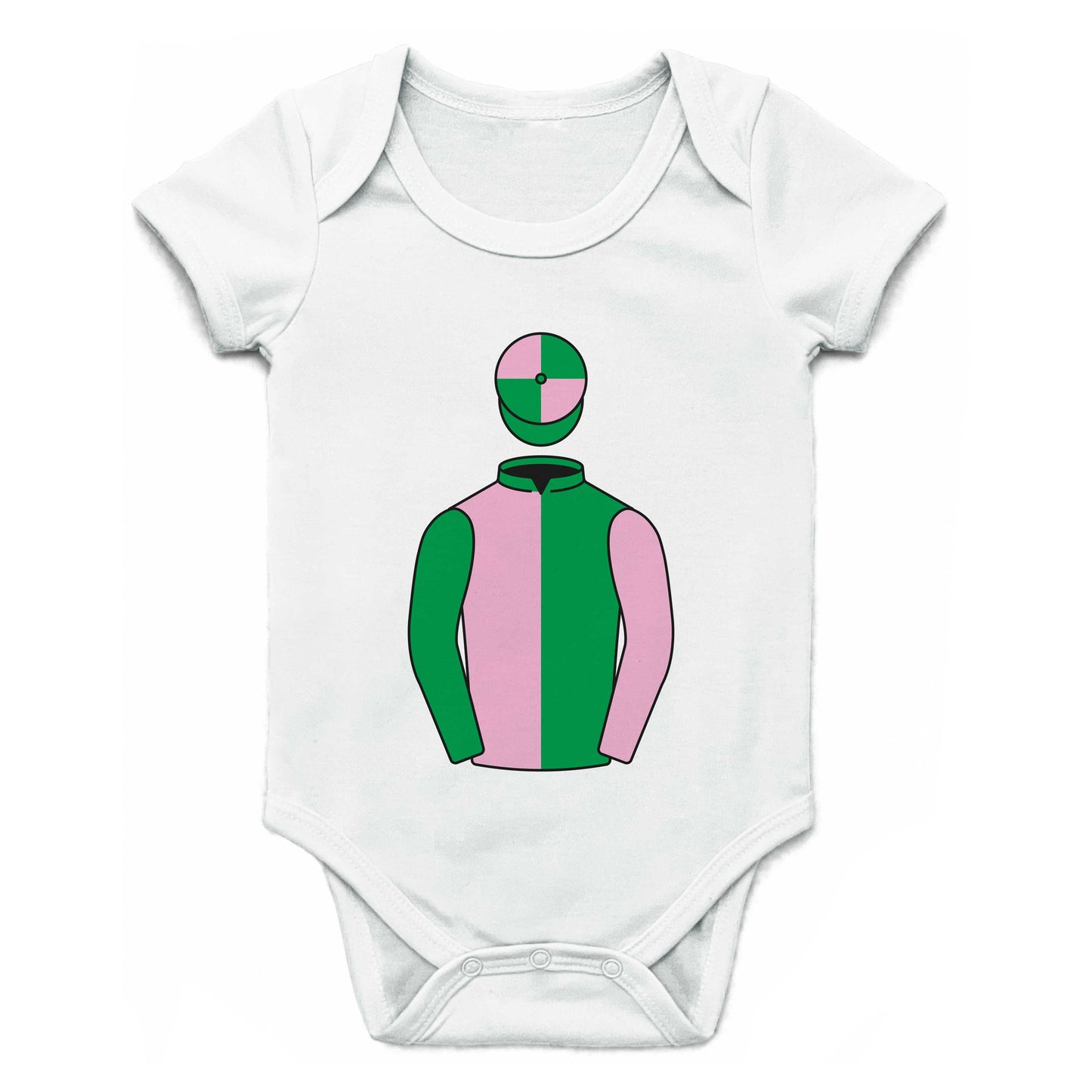 Mrs A F Mee And David Mee Single Silks Baby Grow - Baby Grow - Hacked Up