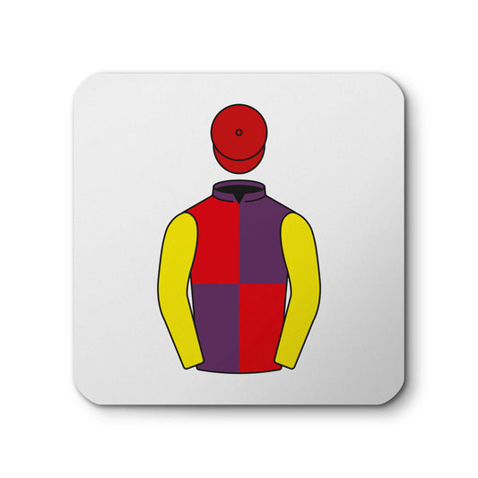 Brocade Racing Ceramic Coaster - Ceramic Coaster - Hacked Up