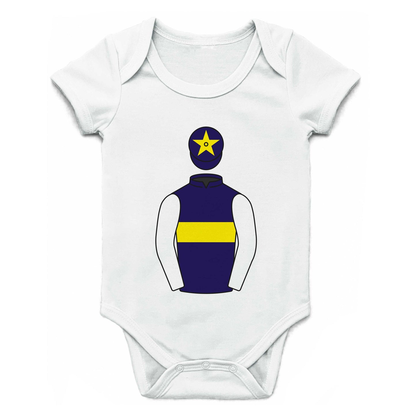 Bruton Street V Club Single Silks Baby Grow - Baby Grow - Hacked Up