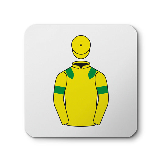 Lady Dulverton Horse Racing Ceramic Coaster with Cork Base - Hacked Up Horse Racing Gifts