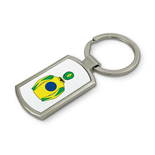 Rio Gold Racing Club Horse Racing Keyring - Hacked Up Horse Racing Gifts