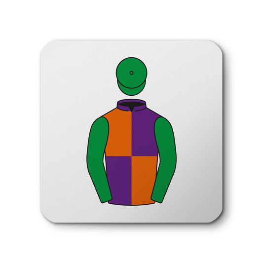 T W Morley Horse Racing Ceramic Coaster with Cork Base - Hacked Up Horse Racing Gifts