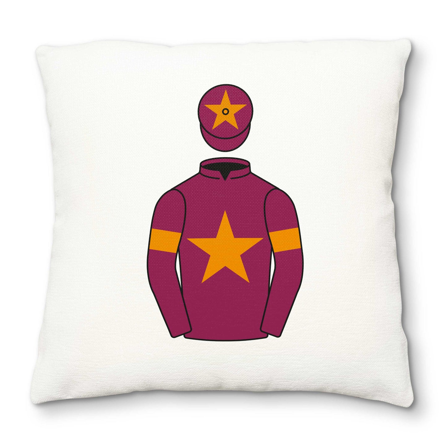 National Hunt Racing Enthusiasts Deluxe Cushion Cover - Deluxe Cushion Cover - Hacked Up