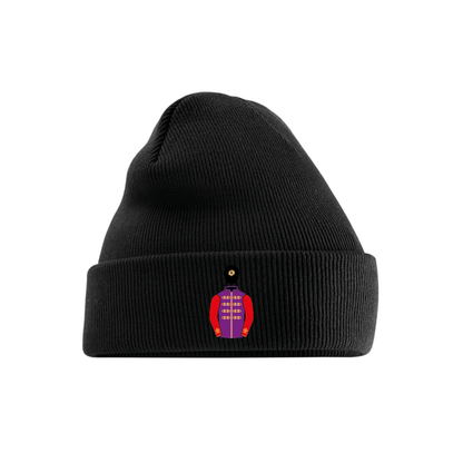 The Queen Embroidered Cuffed Beanie - Hacked Up