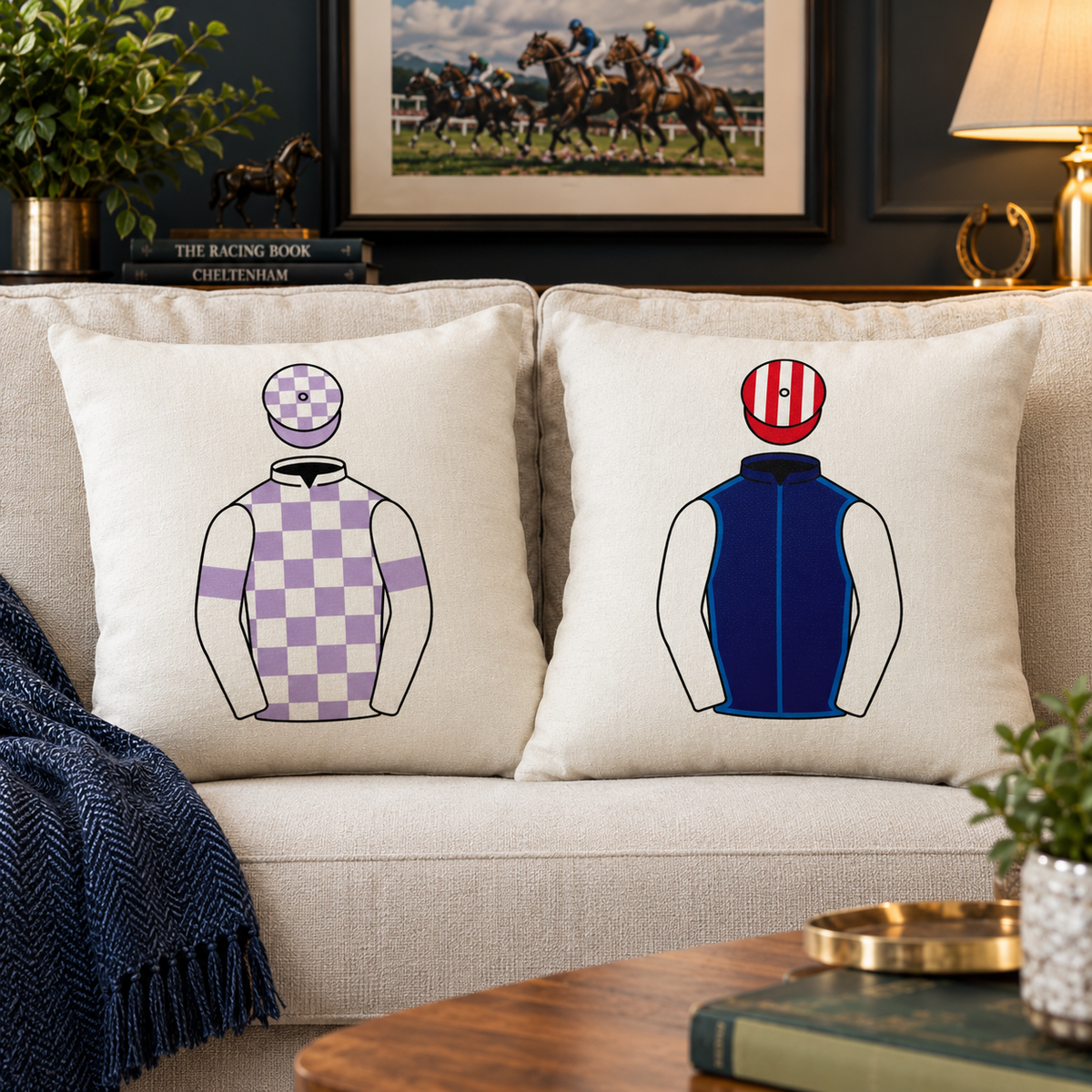 Horse Racing Cushion Covers