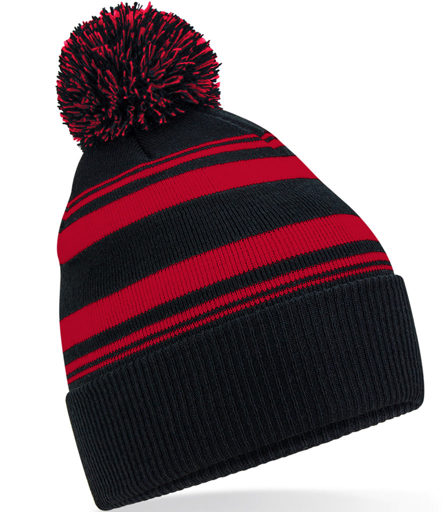 Striped Fan Beanie
