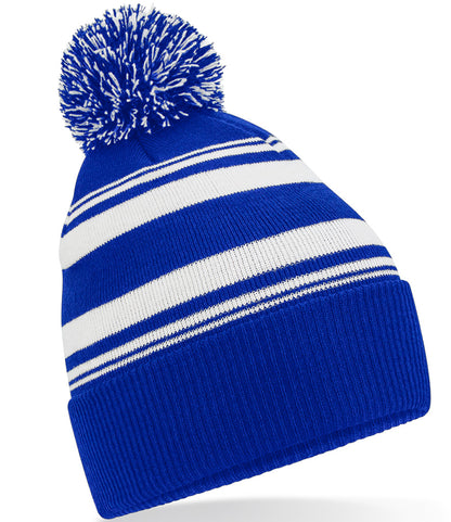 Striped Fan Beanie