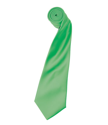 Satin Tie with embroidered silks logo