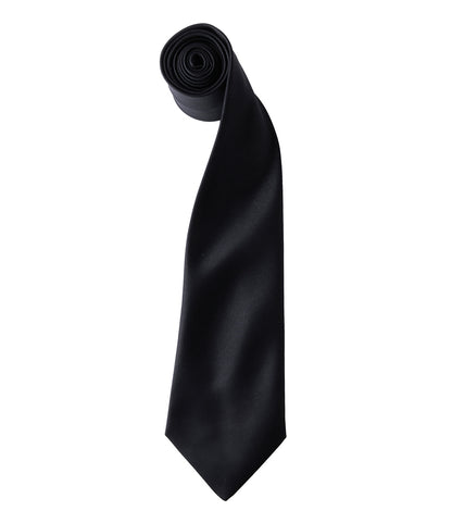 Satin Tie with embroidered silks logo