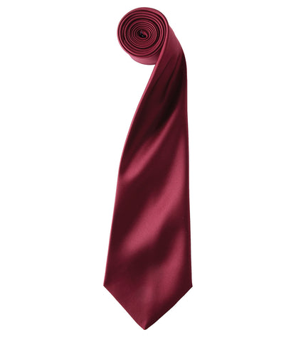 Satin Tie with embroidered silks logo