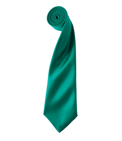 Satin Tie with embroidered silks logo