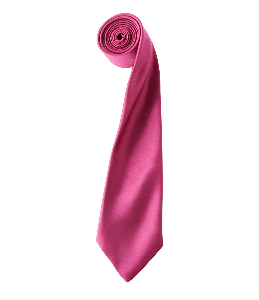 Satin Tie with embroidered silks logo