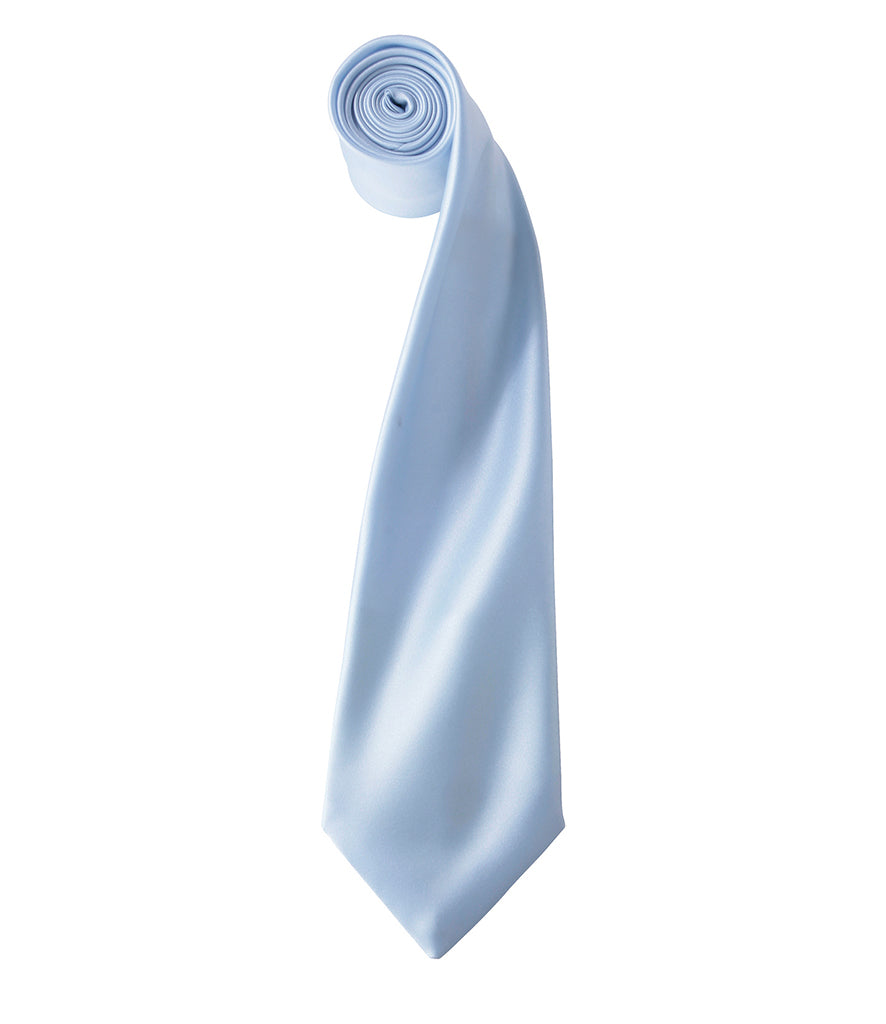 Satin Tie with embroidered silks logo