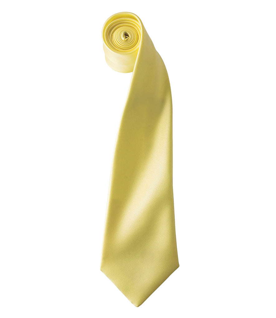 Satin Tie with embroidered silks logo