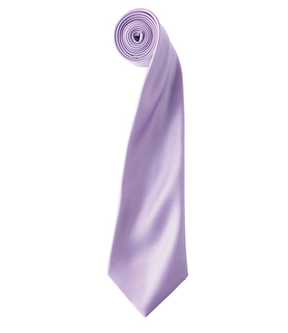 Satin Tie with embroidered silks logo