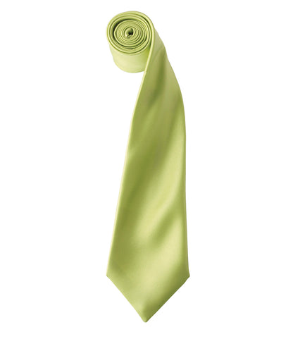 Satin Tie with embroidered silks logo