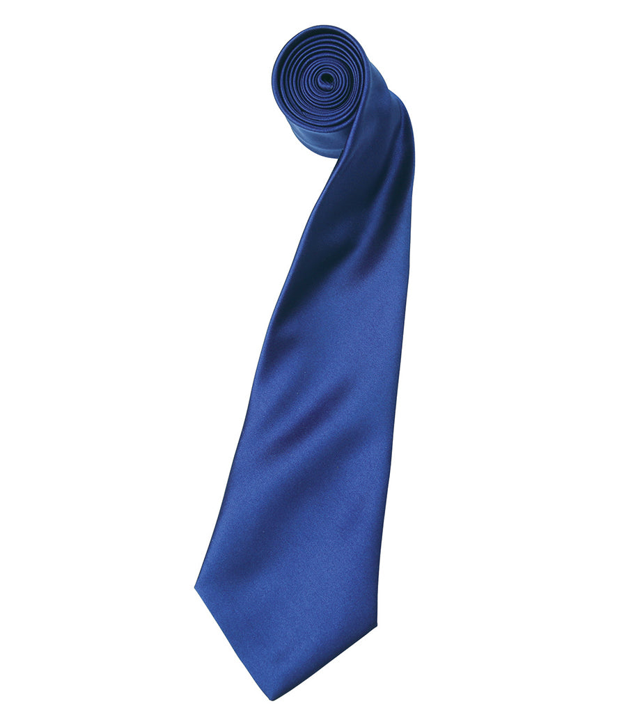 Satin Tie with embroidered silks logo