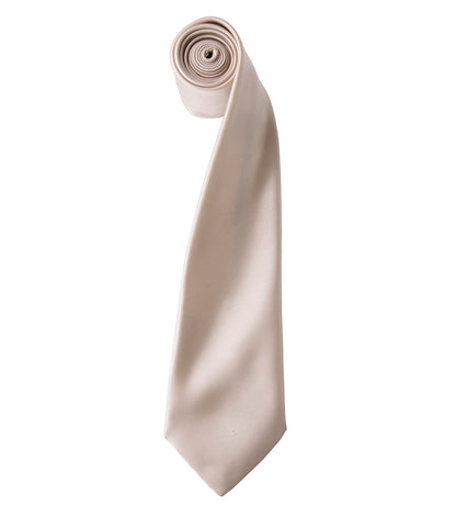 Satin Tie with embroidered silks logo