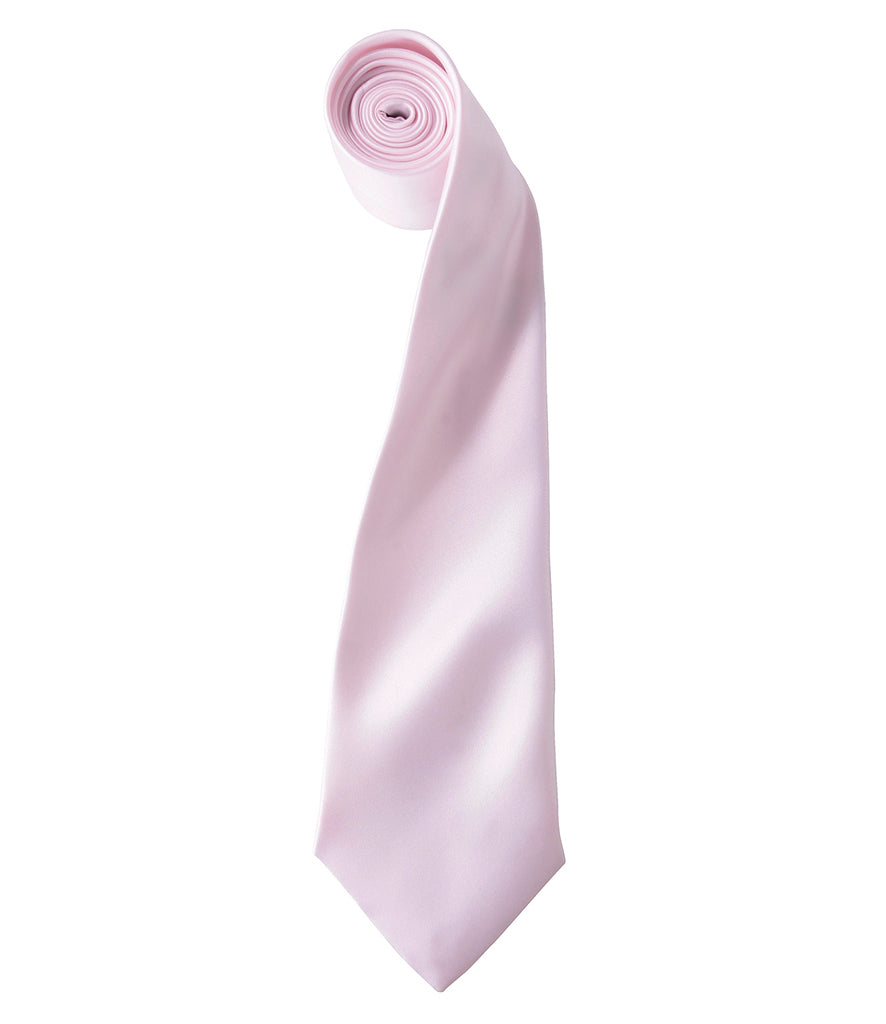 Satin Tie with embroidered silks logo