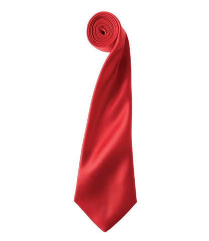 Satin Tie with embroidered silks logo
