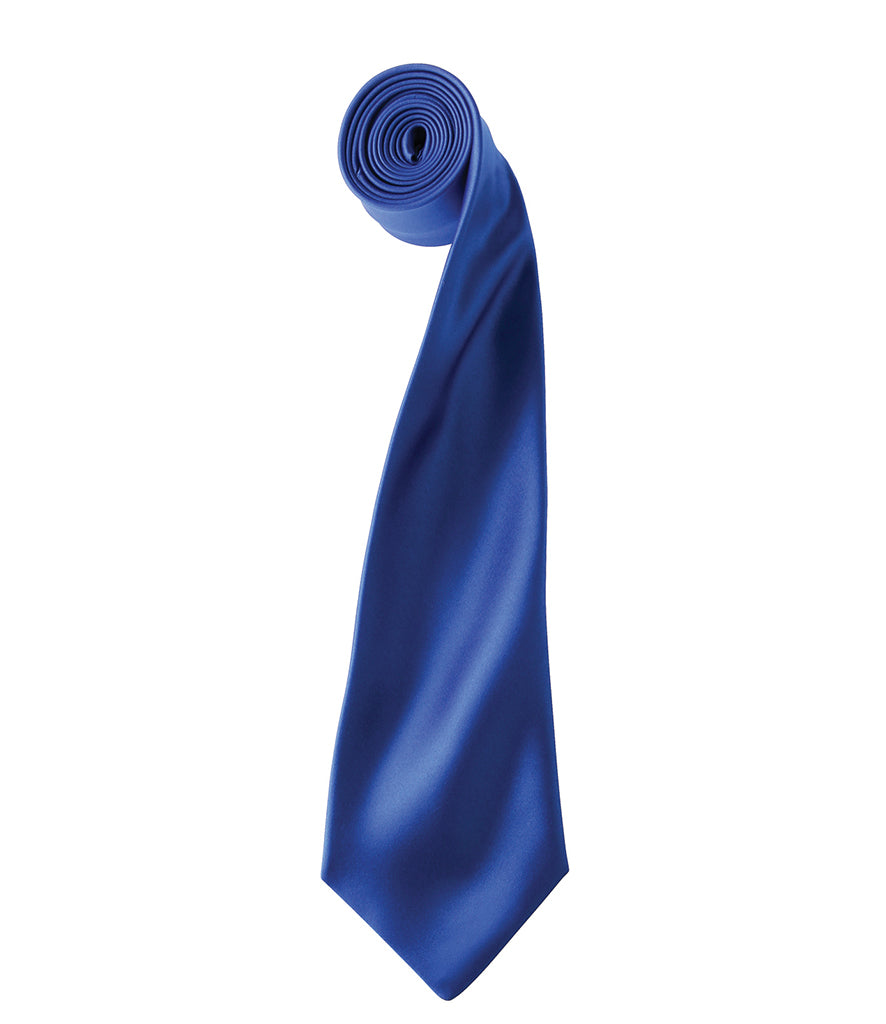 Satin Tie with embroidered silks logo