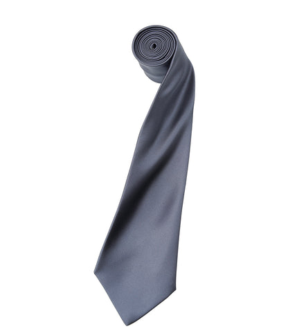 Satin Tie with embroidered silks logo