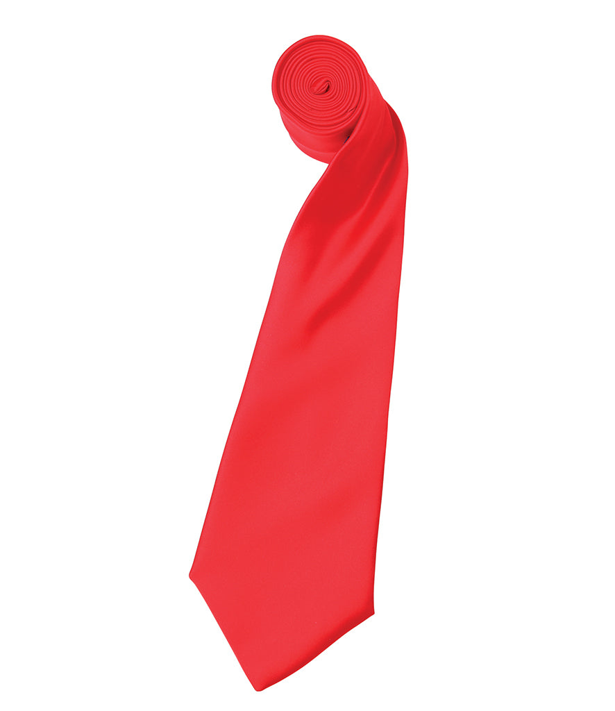 Satin Tie with embroidered silks logo