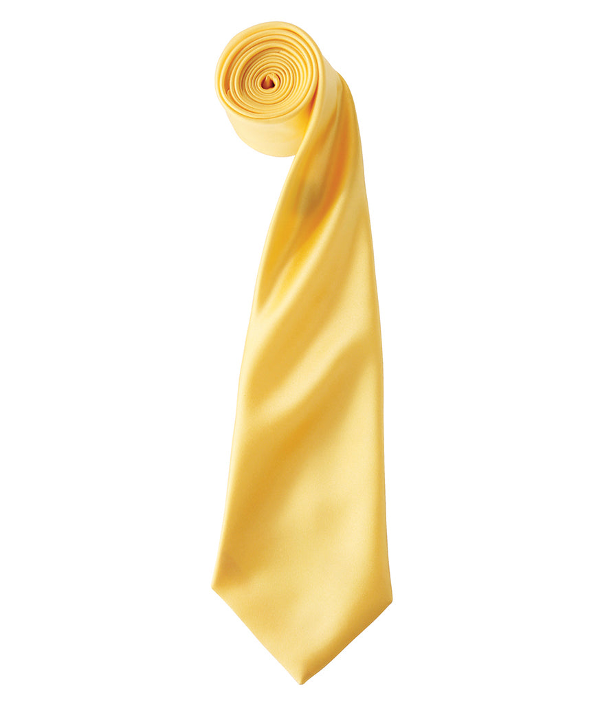 Satin Tie with embroidered silks logo