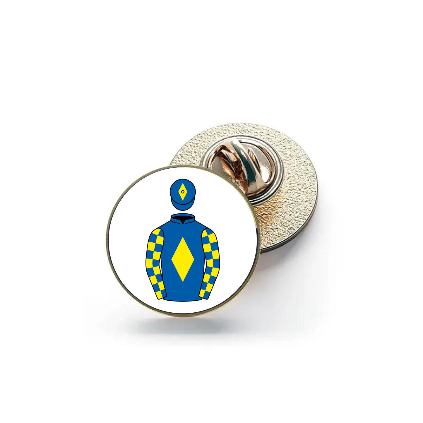 D Pryde J Beaumont DP Van der Hoeven Pin Badge
