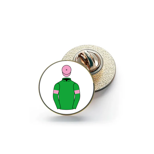 Nevers and Stockton Hall Farm Racing Pin Badge