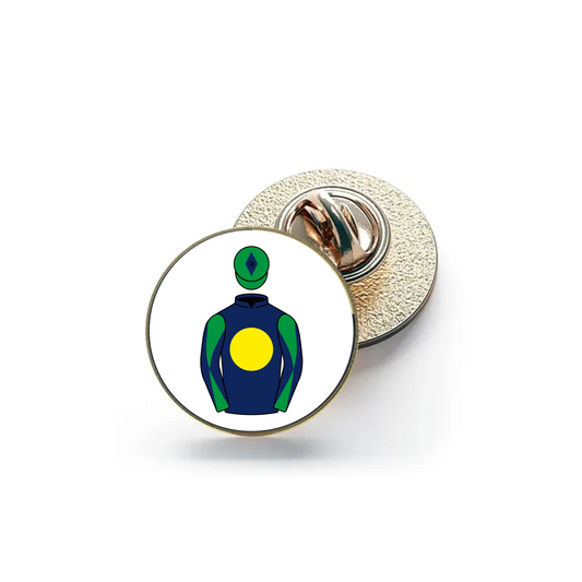 Winter Gold Racing Pin Badge