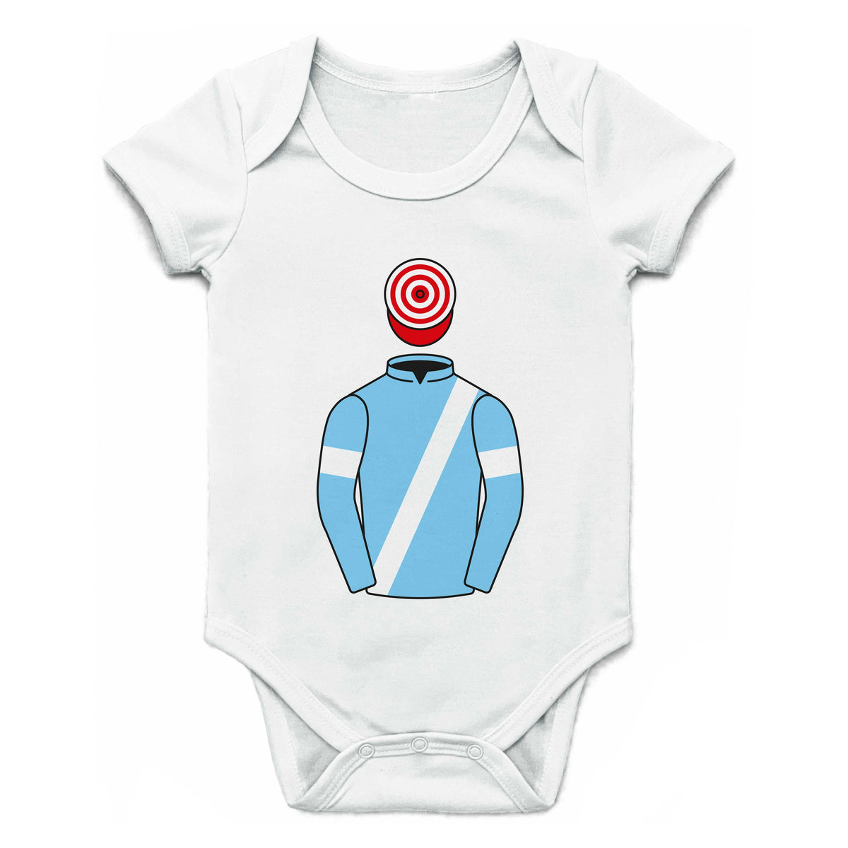 F Green And J Chinn Single Silks Baby Grow
