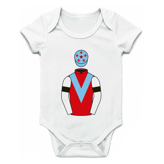 Just One More Racing Single Silks Baby Grow