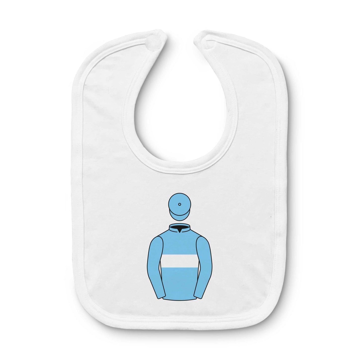 Light Blues Racing Baby Bib