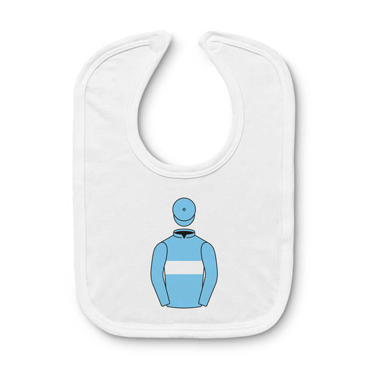 Light Blues Racing Baby Bib