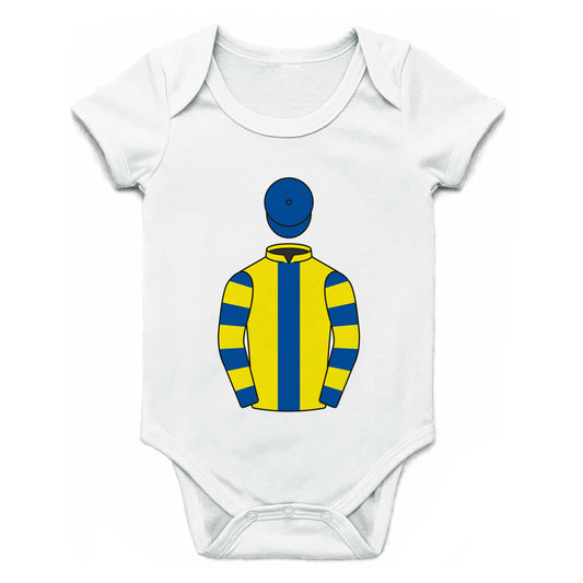 Mrs G Van Geest & M George Single Silks Baby Grow