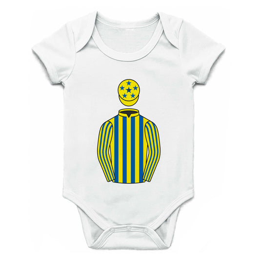 Michael Hilary Burke Single Silks Baby Grow
