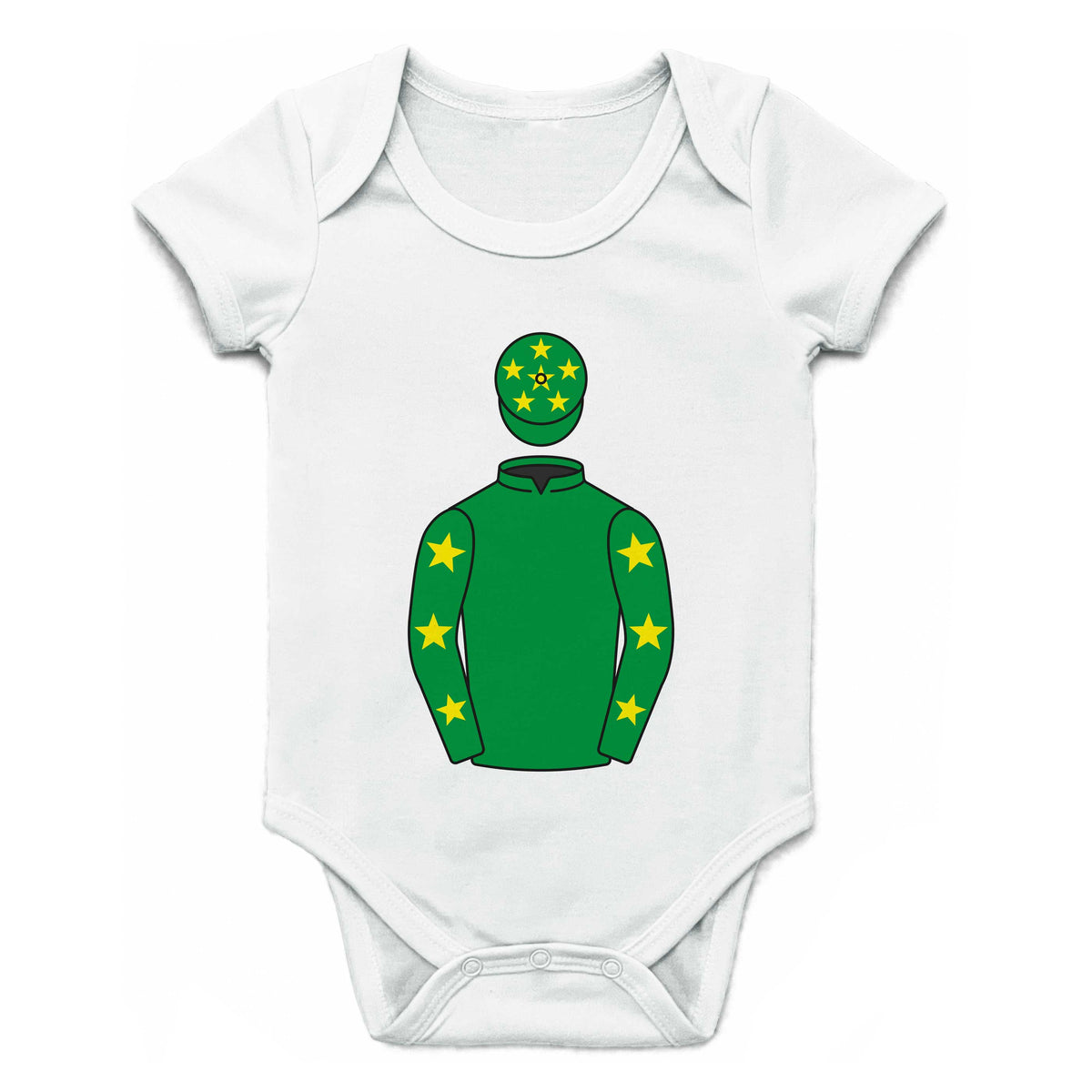 Mrs J M Russell Single Silks Baby Grow