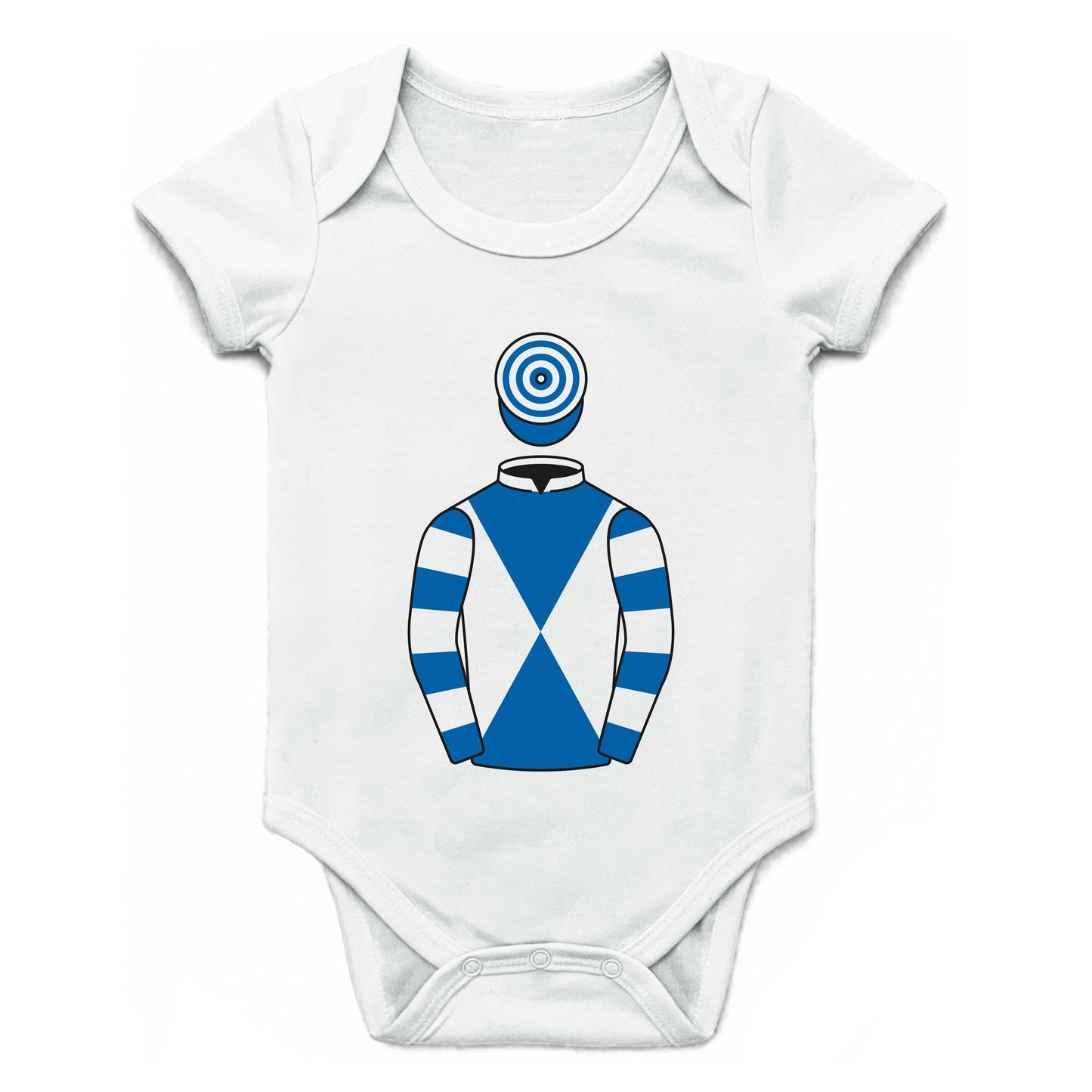Mrs Rita Brown Single Silks Baby Grow