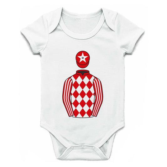 Racehorse Ownership Single Silks Baby Grow