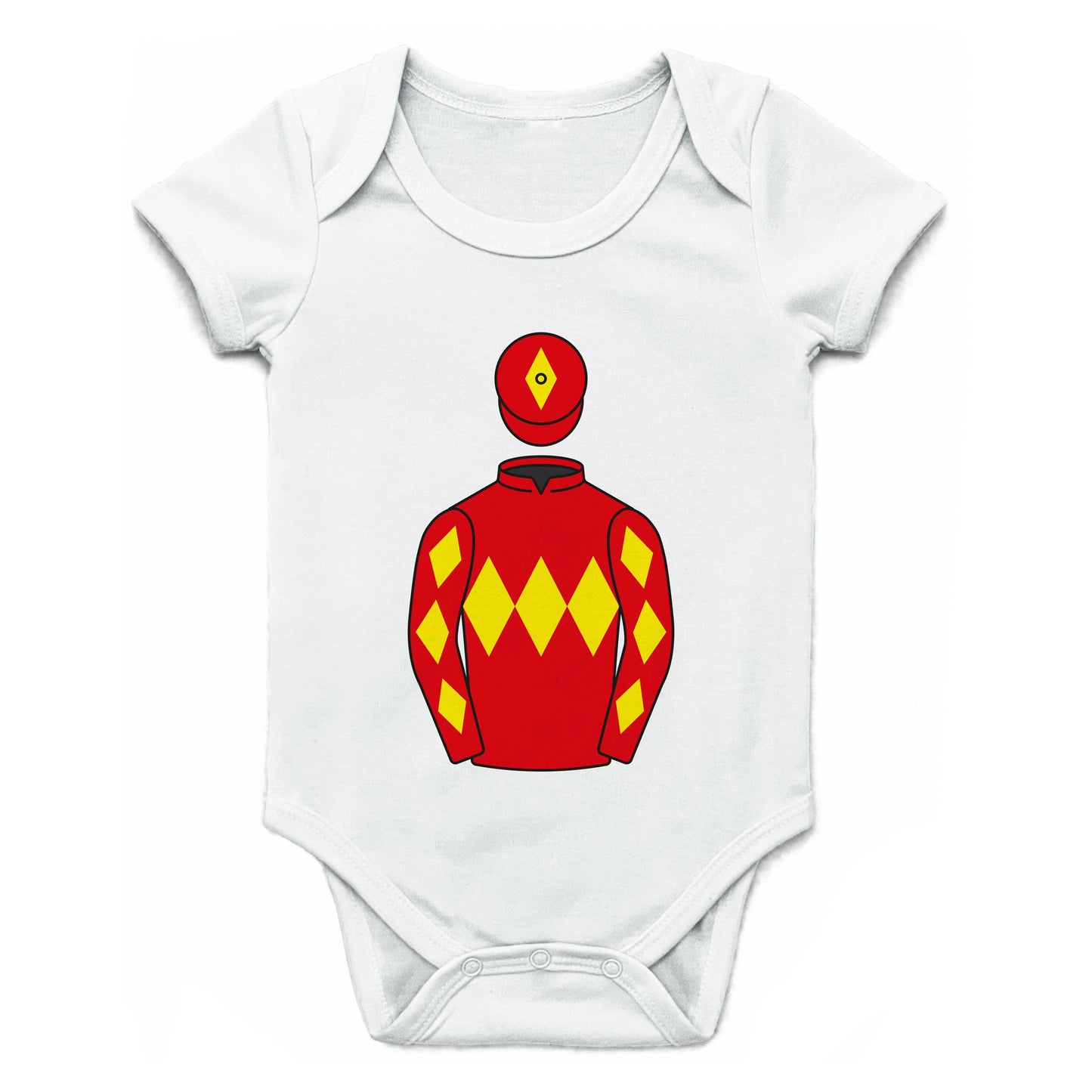 Steve and Jackie Fleetham Single Silks Baby Grow